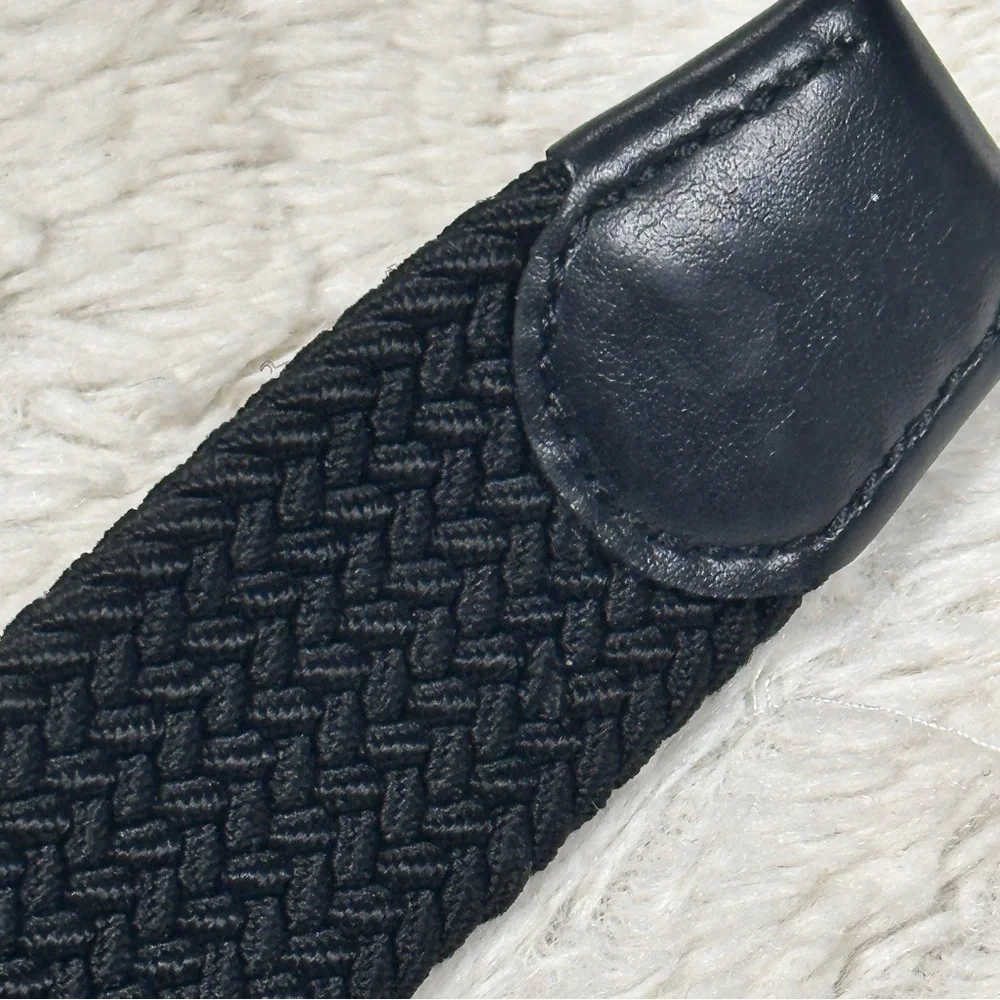 Dockers Black Braided Stretch Belt, UNISEX, Like New!, 3X (50-52)